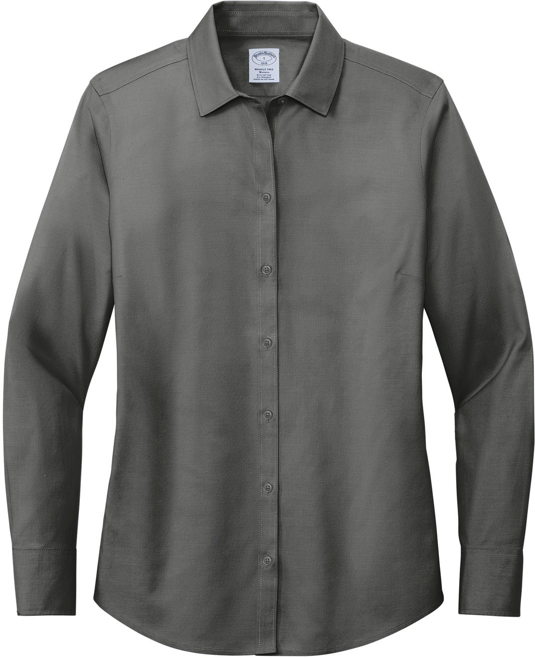 Brooks Brothers women's wrinkle-free pinpoint dress shirt in Deep Black