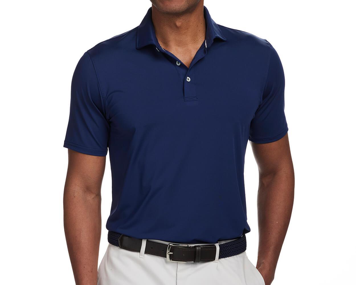 Holderness and Bourne Anderson polo in Navy