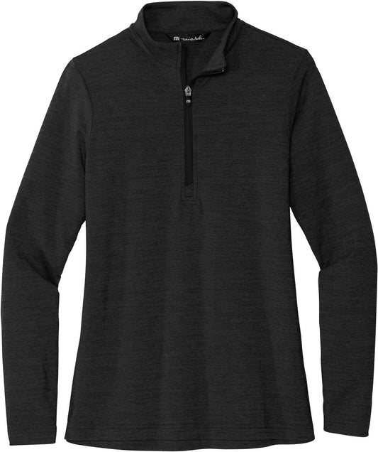 TravisMathew women's Crestview quarter zip in Black