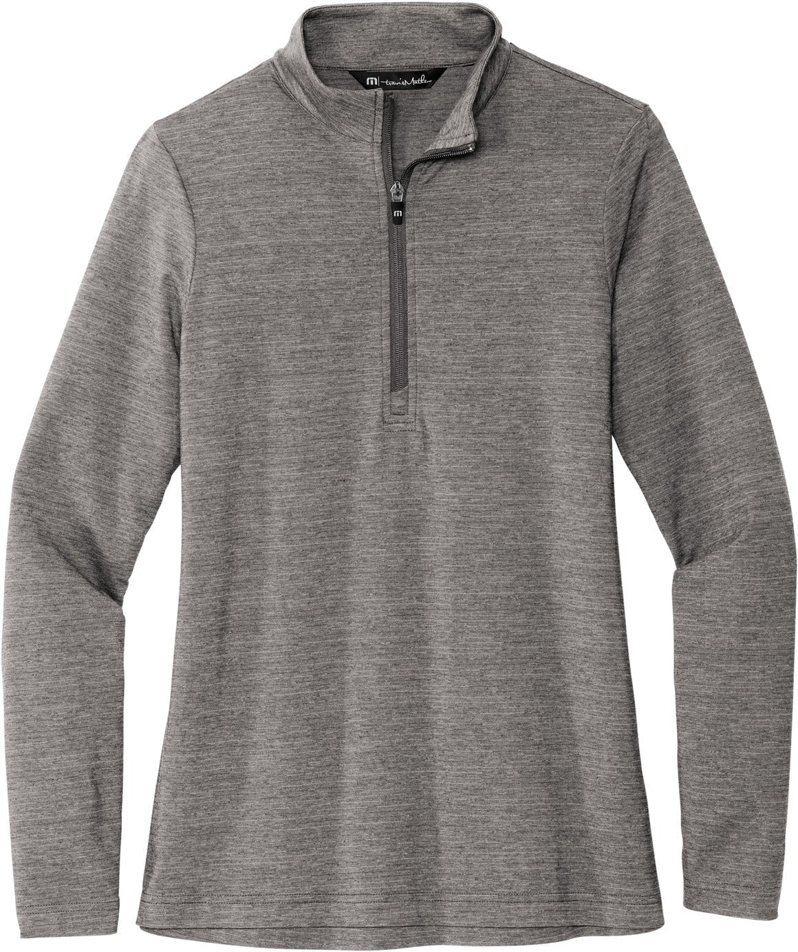 TravisMathew women's Crestview quarter zip in Grey Heather