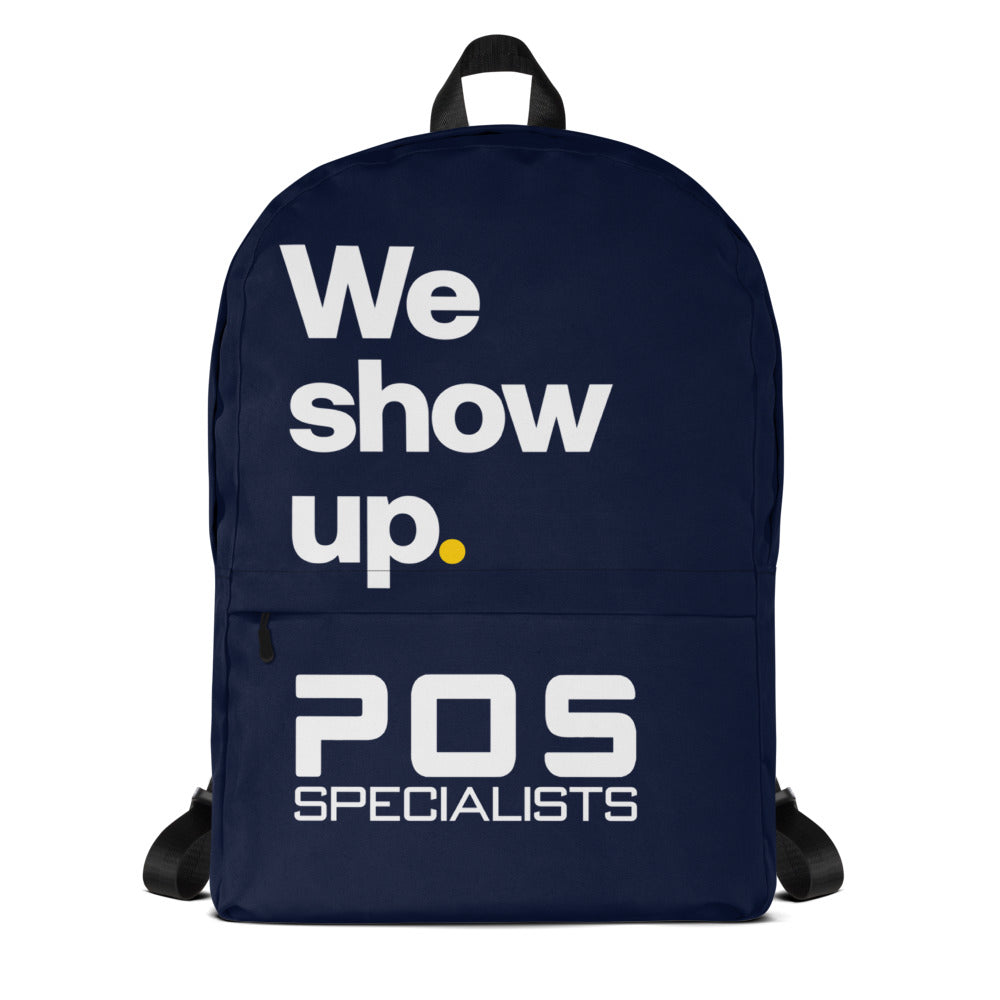 We show up. Backpack - Navy