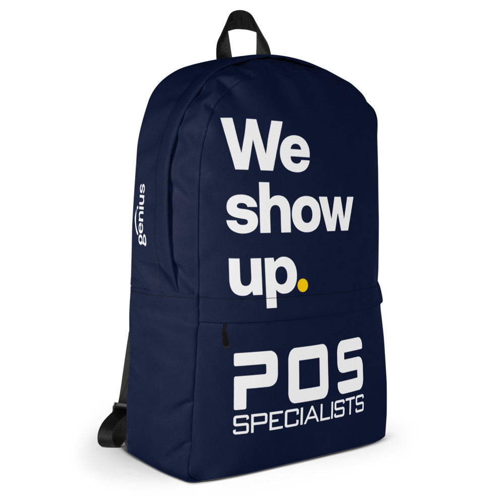 We show up. Backpack - Navy