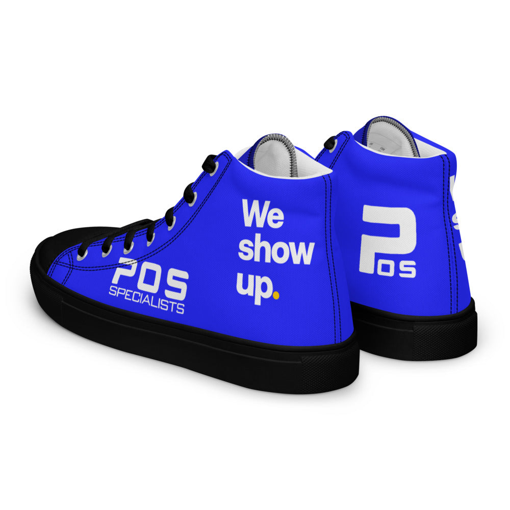 We show up. High Tops - Blue