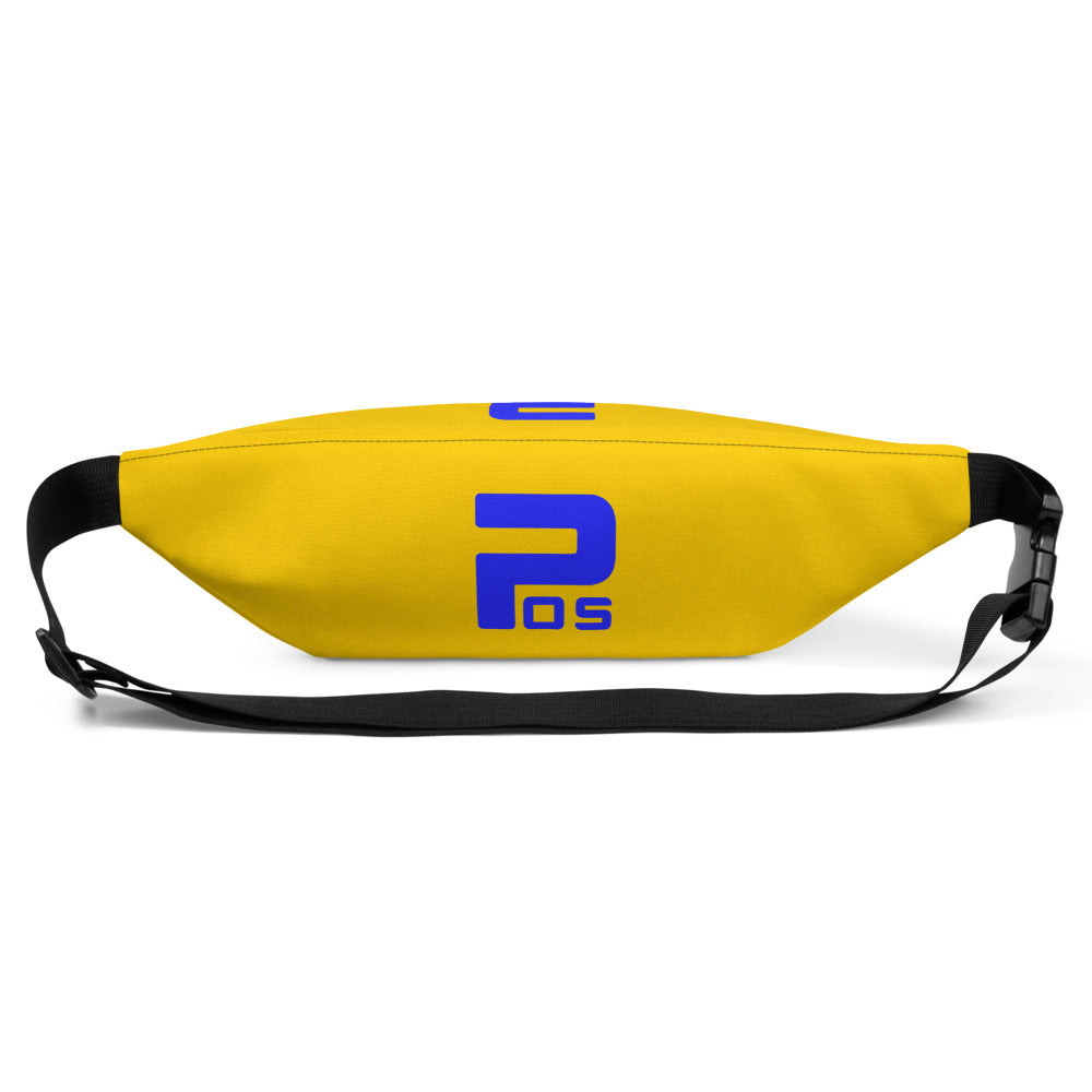 We show up. Fanny Pack - Blue & Sunshine