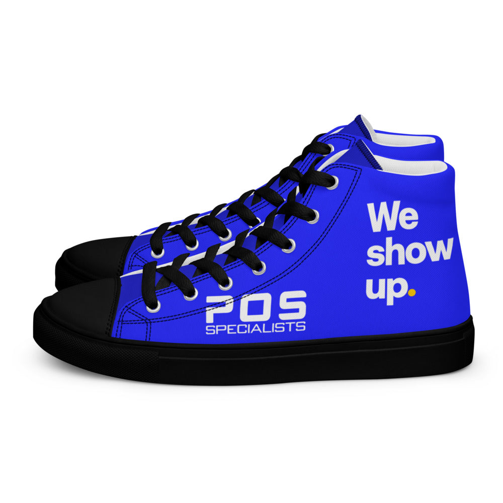 We show up. High Tops - Blue