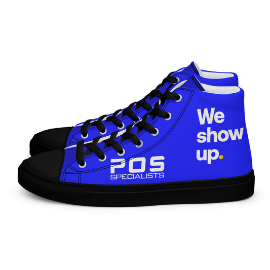 We show up. High Tops - Blue