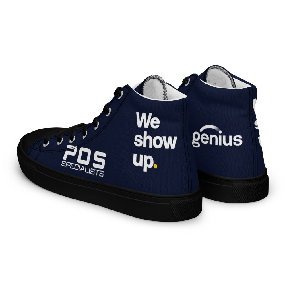 We show up. High Tops - Navy