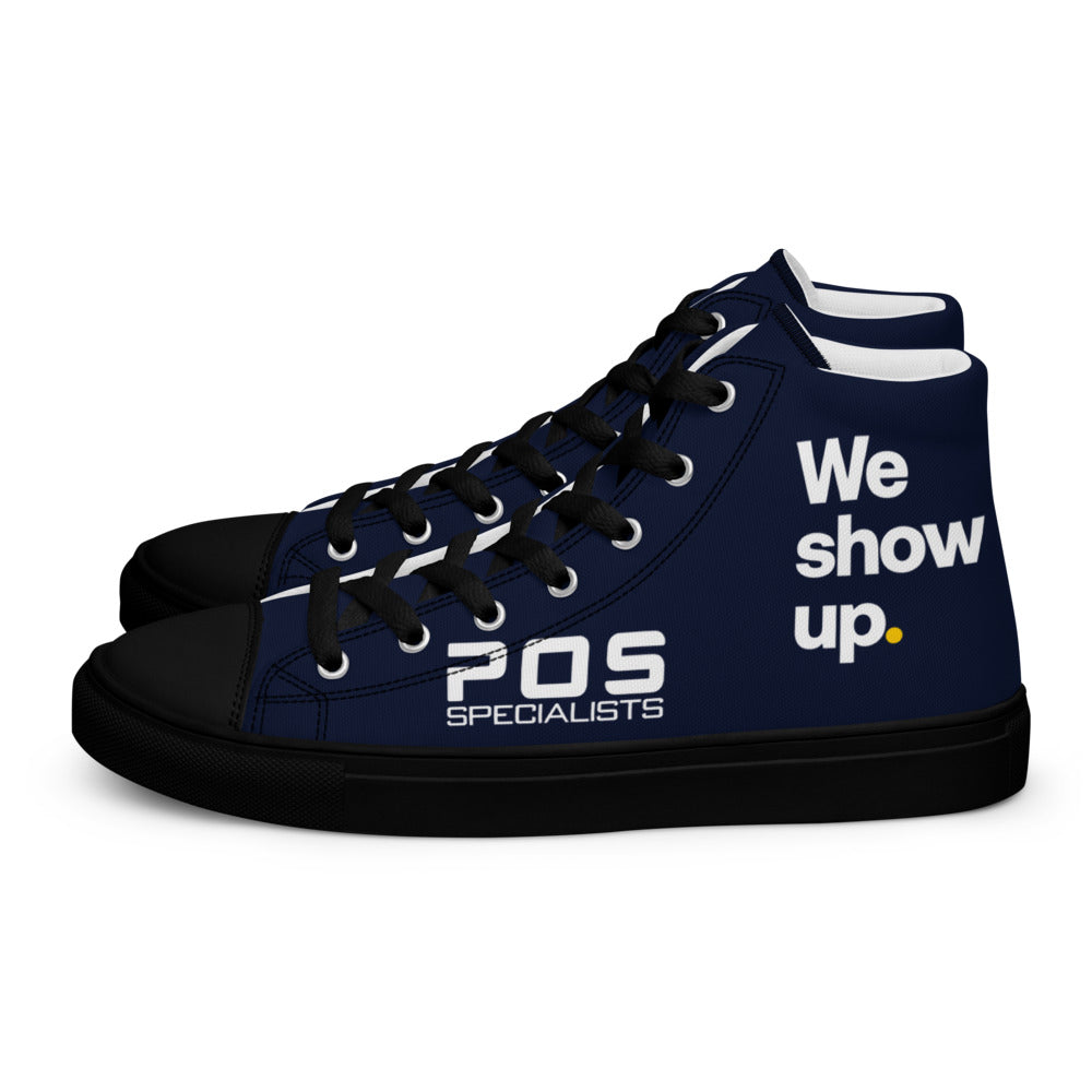 We show up. High Tops - Navy