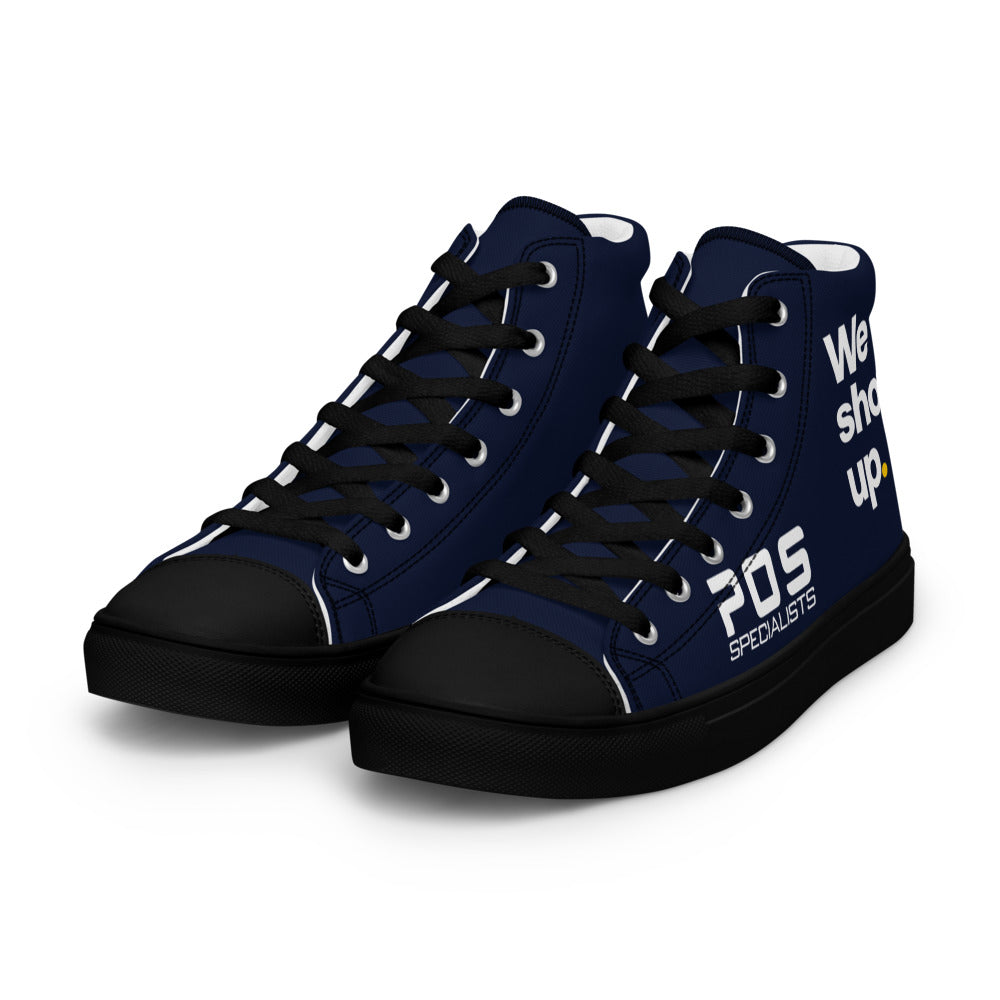 We show up. High Tops - Navy