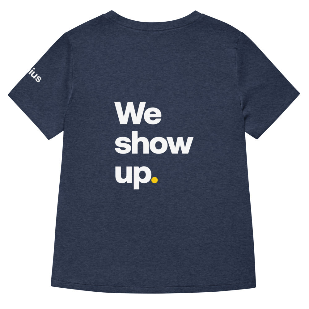 Women's V-Neck - Heather Navy