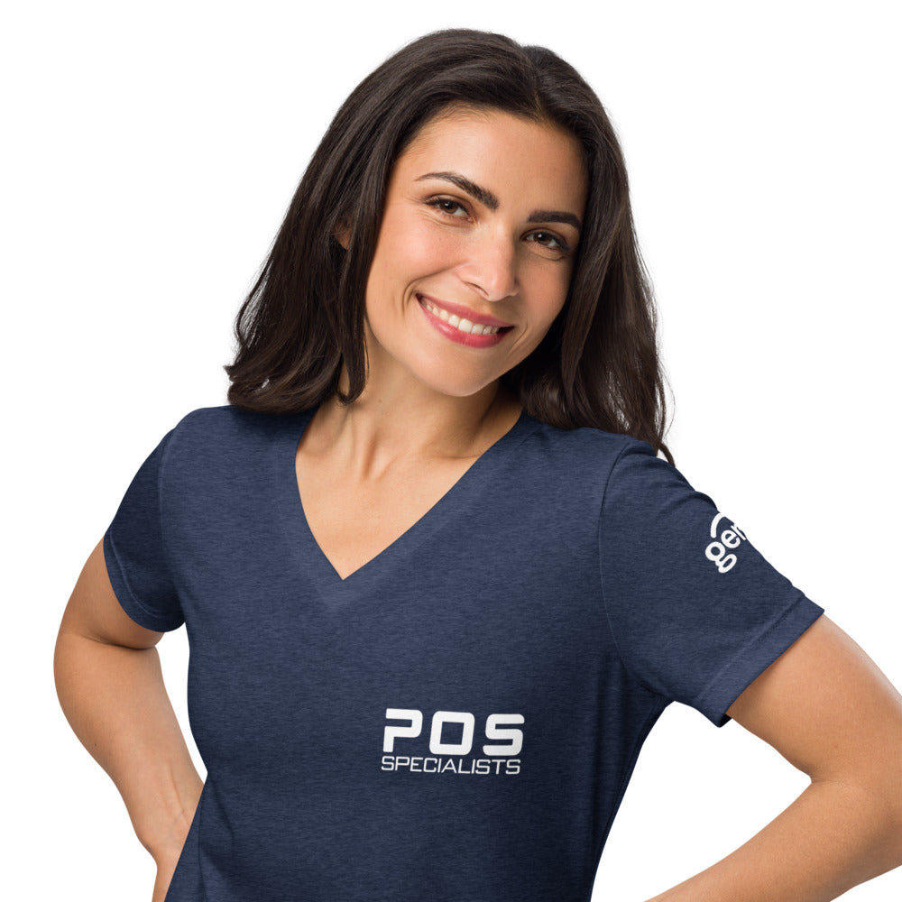 Women's V-Neck - Heather Navy