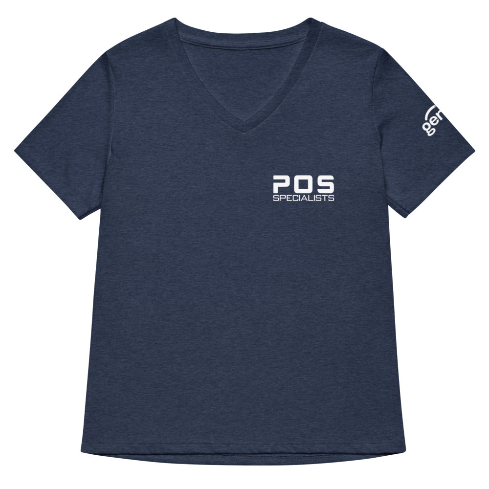 Women's V-Neck - Heather Navy